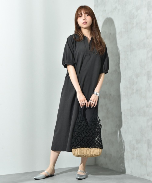 今期売り切れワンピ ROXY 20 ロキシー ワンピース RETRO LINE DRESS 半袖 Tシャツ