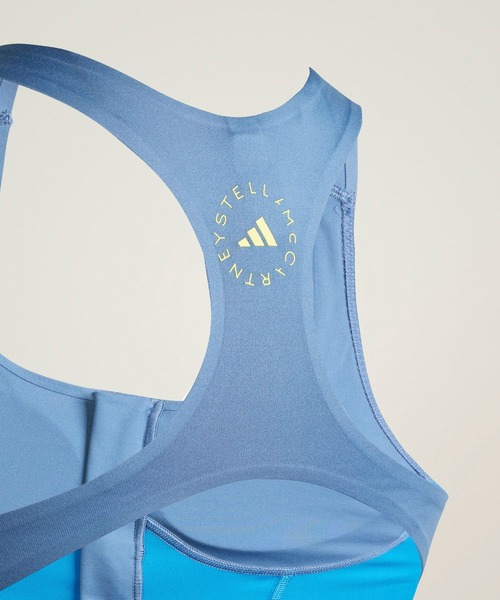 adidas by Stella McCartney tシャツ ツートーン ジップ クロップ