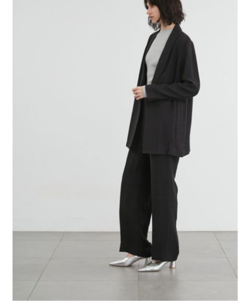 サテン ルーズジャケット S〜L Nilway ブルゾン アウター ルーズシルエット Dバックル ダブル