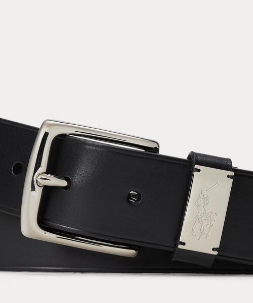 POLO RALPH LAUREN ベルト ポニープラーク レザー メンズ