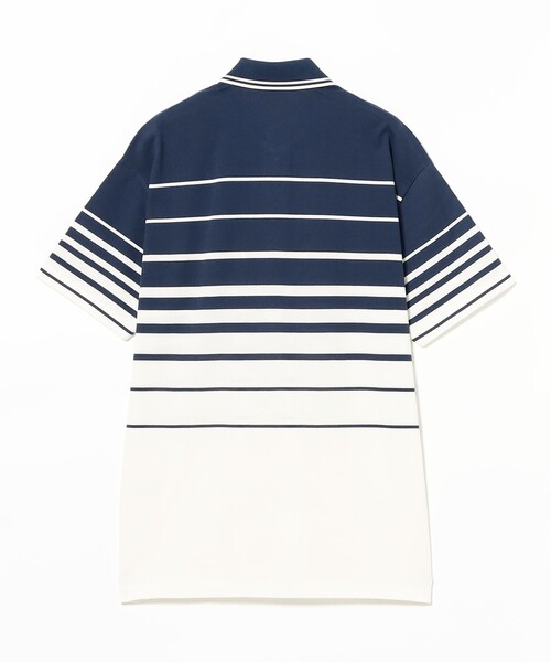 FRED PERRY ポロシャツ L 紺 ストライプ 綿100% FRED PERRY ポロシャツ L 紺 ストライプ 綿100%（[期間SALE