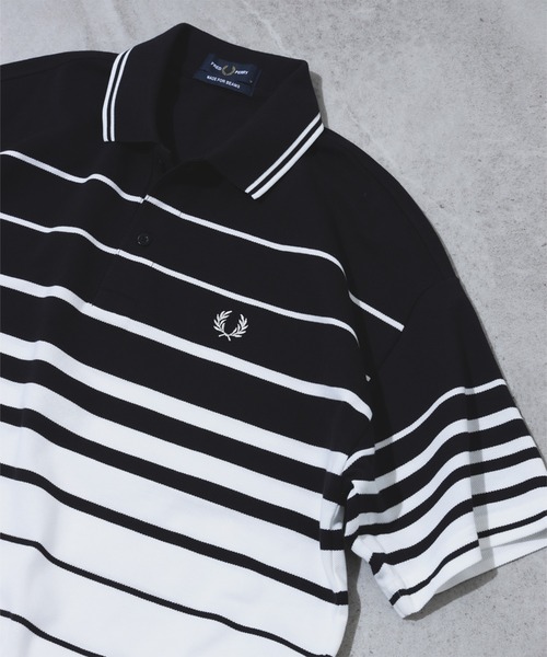 FRED PERRY メンズポロシャツ（色：ブラック系）｜トップス