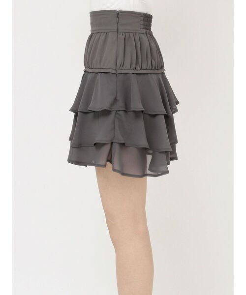 RESEXXY フリルハイロウスカート ブラック RESEXXY（リゼクシー） スカート ランダムフリルボリュームスカート