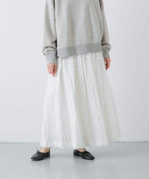 かぐれ スカート フリンジカットジャガードスカート : ZOZOTOWN Yahoo