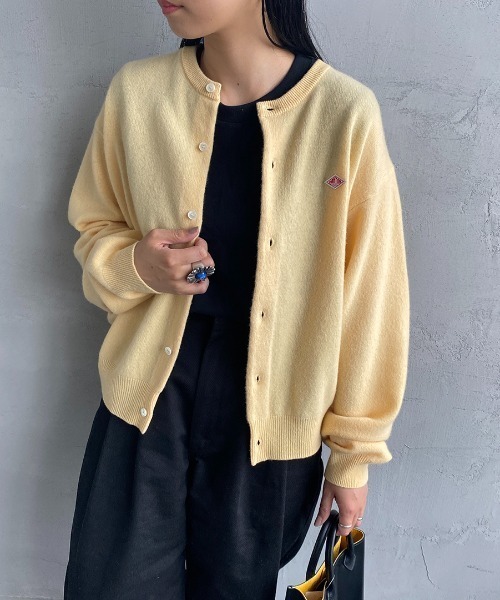 Danton（ダントン） ニットカーディガン 34 イエロー レディース