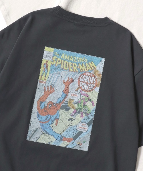 マーベル スパイダーマン プリント tシャツ ヴィンテージ風 アメリカンコミック MARVEL tシャツ Disney/ディズニー MARVEL/マーベル