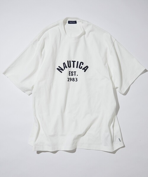 NAUTICA tシャツ NAUTICA/ノーティカ Felt Patch Arch Logo S/S