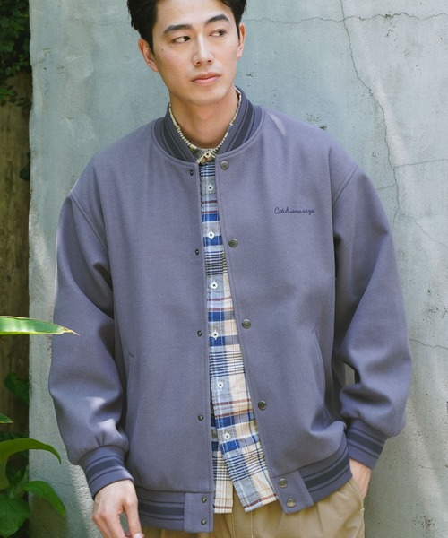 BAYFLOW（ベイフロー） スタジャン MEDIUM ブルー メンズ : ZOZOTOWN