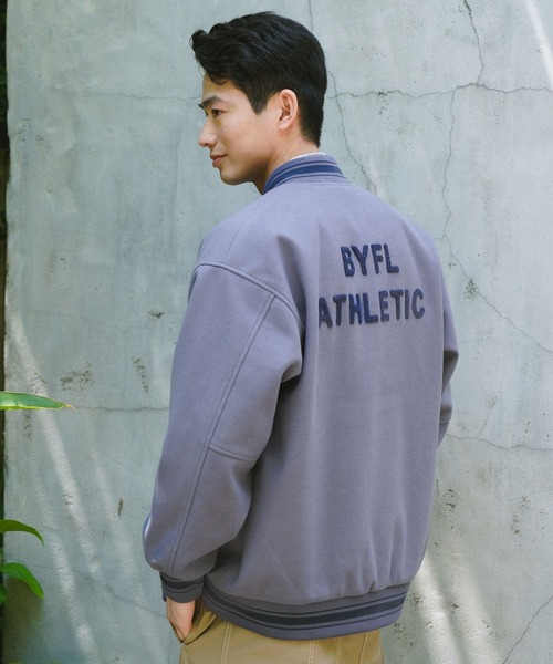 BAYFLOW（ベイフロー） スタジャン MEDIUM ブルー メンズ : ZOZOTOWN