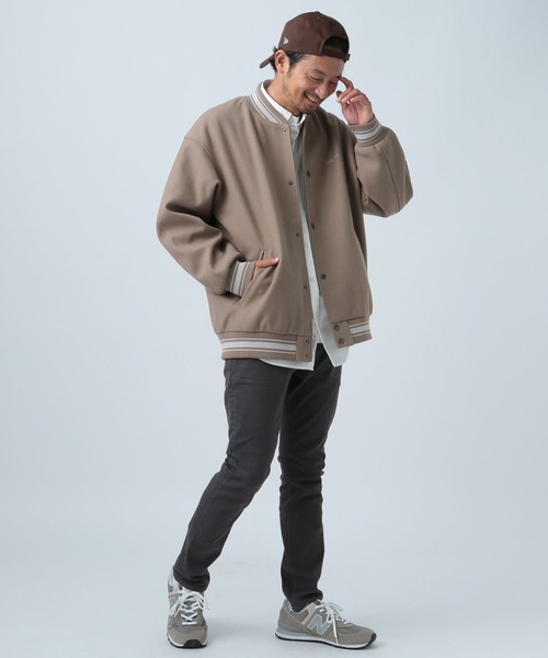 BAYFLOW（ベイフロー） スタジャン MEDIUM ブルー メンズ : ZOZOTOWN