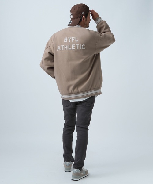 BAYFLOW（ベイフロー） スタジャン MEDIUM ブルー メンズ : ZOZOTOWN