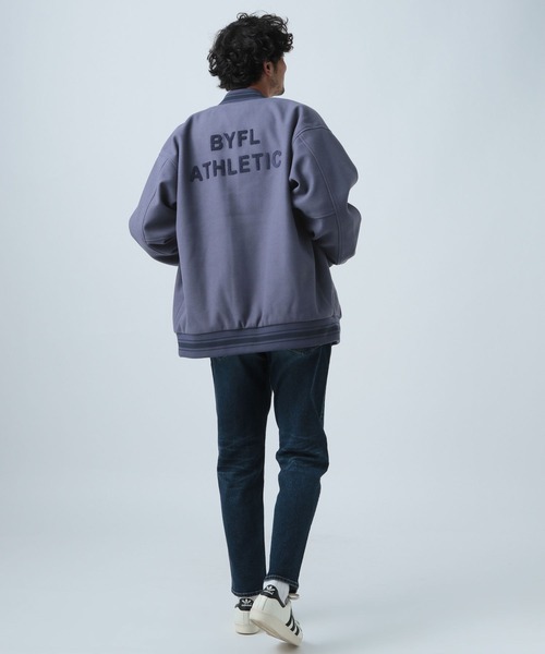 BAYFLOW（ベイフロー） スタジャン MEDIUM ブルー メンズ : ZOZOTOWN