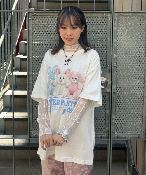 CandyStripper BIGTシャツ 完売品 Mサイズ Candy Stripper tシャツ CANDY FELLOW BIG Tシャツ レディース