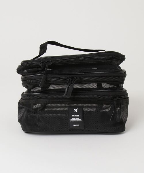Per sist ence（パーシエンス） ポーチ トラベル3段ナイロンメッシュ