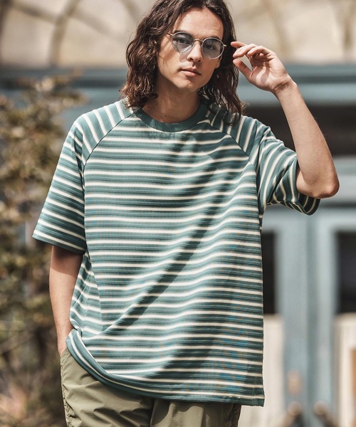 CAMBIO（カンビオ） tシャツ mt9663-ボーダースピンドルTシャツ メンズ