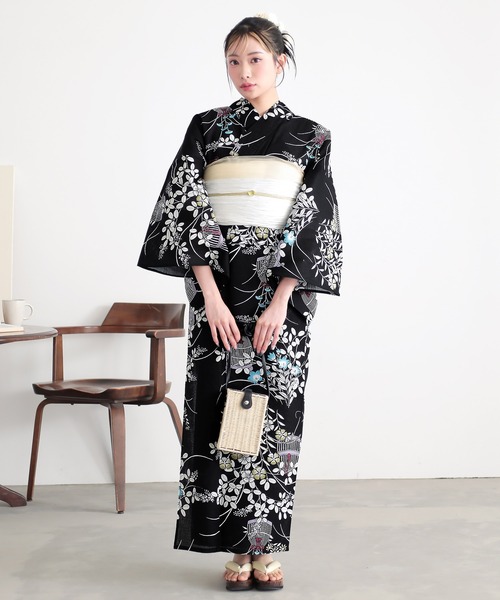 【2025年新作浴衣】 【菊牡丹】 浴衣セット（浴衣＋帯） /140サイズ 楽天市場】浴衣セット レディース 夏 2点セット 浴衣 セット