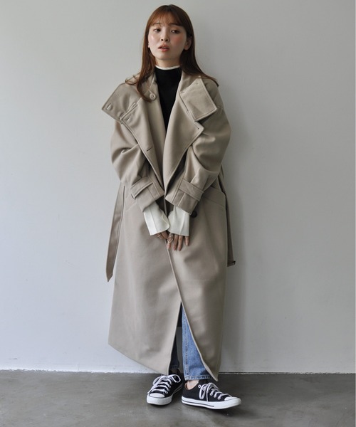 [Meli rich] пальто с отложным воротником MEDIUM Brown женский 