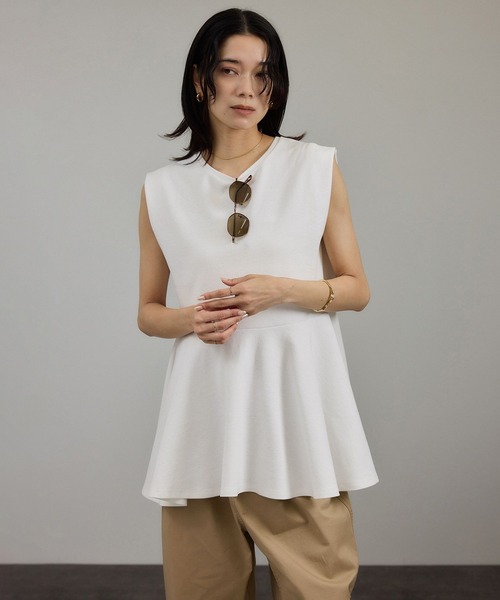 スウ。SALON adam et rope ペプラムプルオーバー SALON adam et rope'（サロン アダム エ ロペ）の「[UVカット
