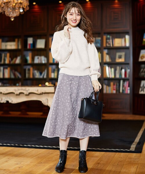 「Feroux」 長袖ニット 2 ベージュ レディース_画像7