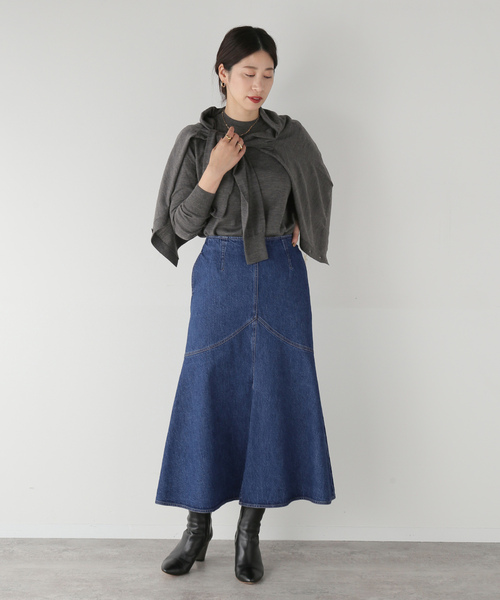IENA - イエナ サイズ38 M レディース - ブルー IENA 「IENA」 サルエルデニムパンツ 38 ブルー レディース