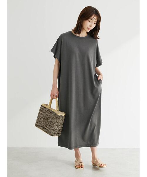 chocol raffine ROBE️ ワンピース Mサイズ相当 ボーダー セール】ボーダー柄ニットワンピースポロワンピース（ワンピース