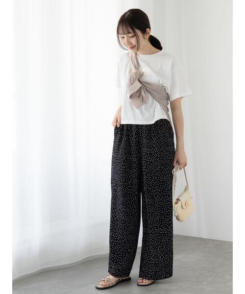 Te chichi TERRASSE tシャツ 「接触冷感」箔プリントクロップドT