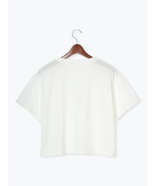 tシャツ 「接触冷感」箔プリントTシャツ レディース Te chichi TERRASSE tシャツ 「接触冷感」箔プリントクロップドT
