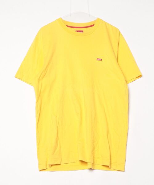 supremeワンポイントロゴT Supreme 「Supreme」 ワンポイント半袖Tシャツ L イエロー