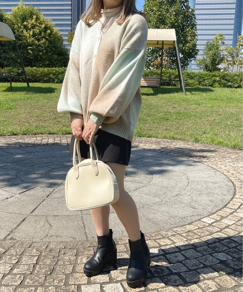 「apres jour」 ニットカーディガン X-LARGE ピンク系その他 レディース_画像5