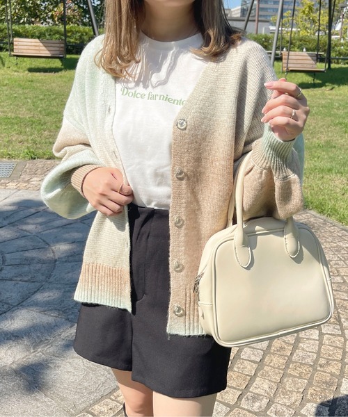 「apres jour」 ニットカーディガン X-LARGE ピンク系その他 レディース_画像9