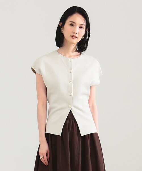 Demi-Luxe カーディガン Demi-Luxe BEAMS（デミルクス ビームス）アルパカ ラメ Vネック