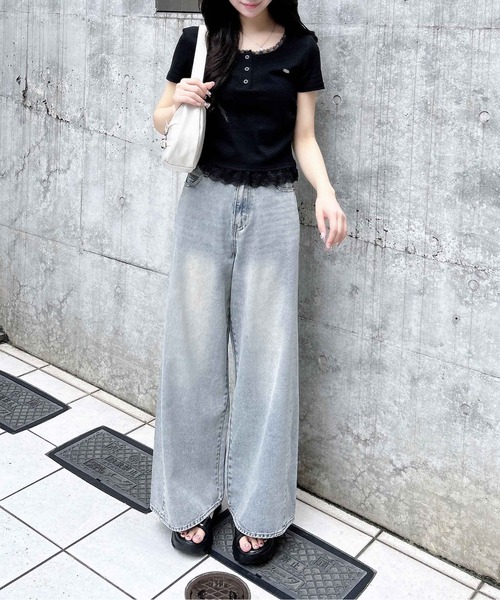 トップス n PENNEYS 別注 The FOX ハイネック ジップ ニット トップス