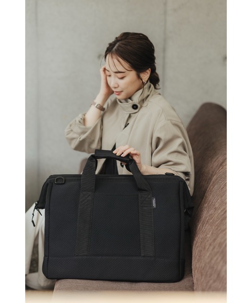 EDITA. エディータ ウォッシャブル ネオプレン ボストンバッグ EDITA./エディータ ボストンバッグ 2way がま口 ショルダー