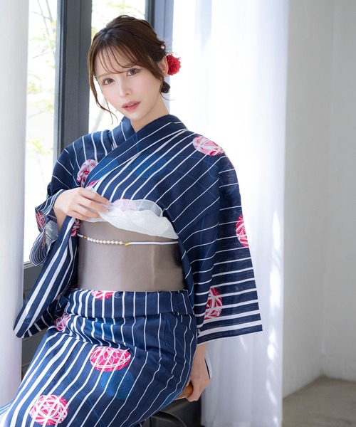 Sサイズ◆古典綿麻しじら織り綿麻浴衣◆かすれ縞 紺の夏着物&浴衣◆S プチサイズ Amazon.co.jp: Sサイズ古典綿麻しじら織り綿麻浴衣かすれ縞 紺の