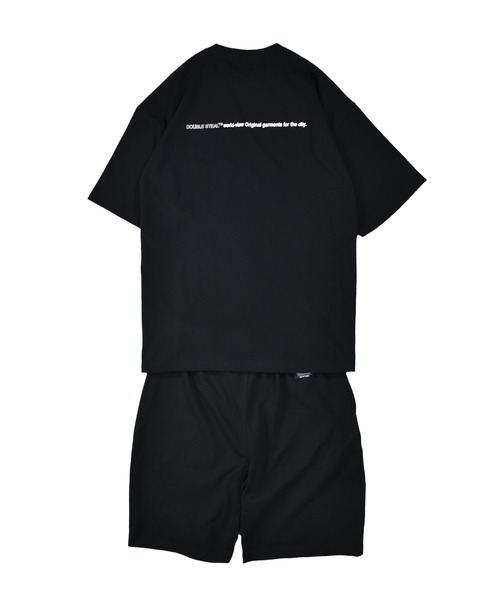 「DOUBLE STEAL」 半袖Tシャツ LARGE ブラック メンズ