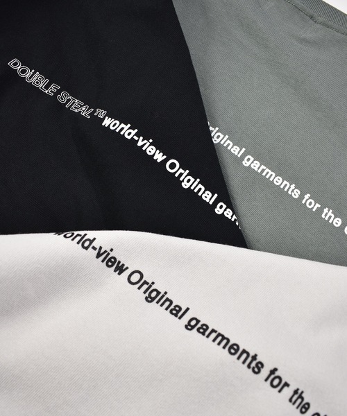 「DOUBLE STEAL」 半袖Tシャツ LARGE ブラック メンズ