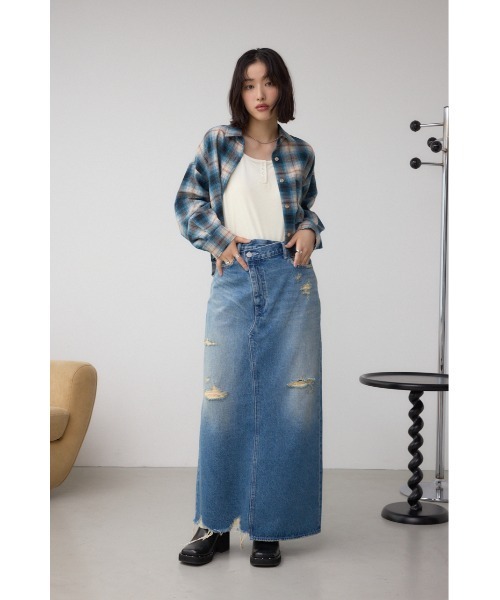 AZUL BY MOUSSY（アズールバイマウジー） ブラウス シャツ 「着丈