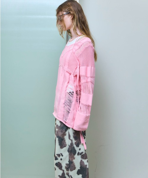 MAISON SPECIAL（メゾンスペシャル） ニット セーター Random Mesh