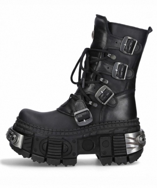 NOVESSEL ブーツ A'GEM/9 × .kom「NOVESSEL/ノベセル」ベルト付き厚底