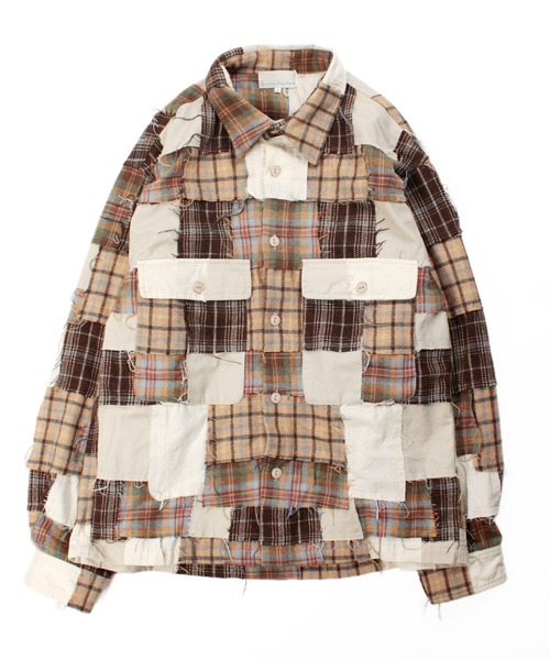 シャツ Universal Style Wear パッチワーク メンズ レディース