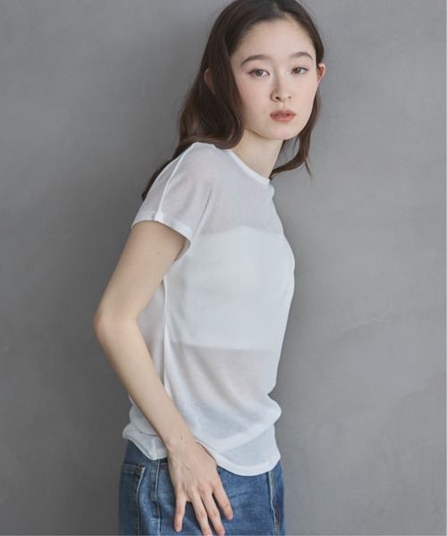 feepur（フェピュール） tシャツ 半袖 シアーリブTee レディース