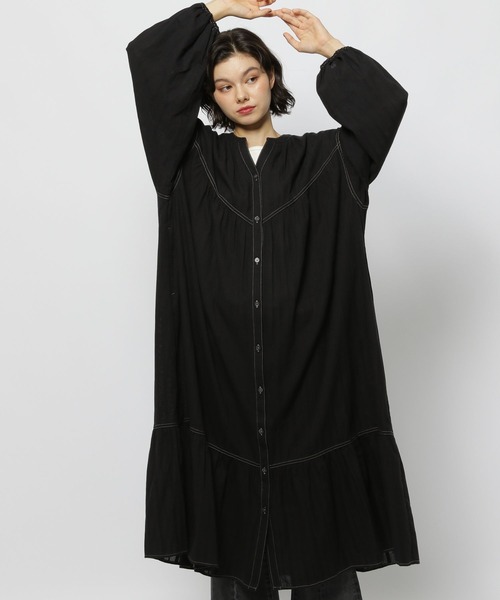 niko and…（ニコアンド） ワンピース カラミストライプワンピース