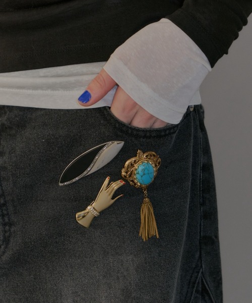 ブローチ 3set vintage like brooch「2025」/ ヴィンテージライク