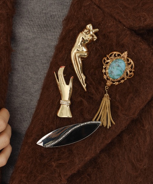 ブローチ 3set vintage like brooch「2025」/ ヴィンテージライク