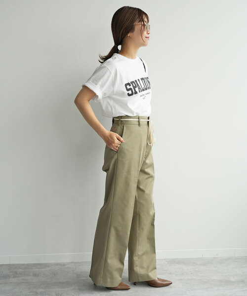 SLOBE IENA（スローブイエナ） 半袖Tシャツ FREE ホワイト レディース