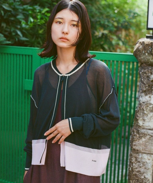 PAMMトップス see-through zip tops – pamm.officialstore