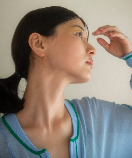 PAMM ニット セーター see-through zip tops レディース