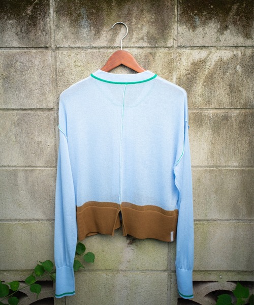 PAMM ニット セーター see-through zip tops レディース