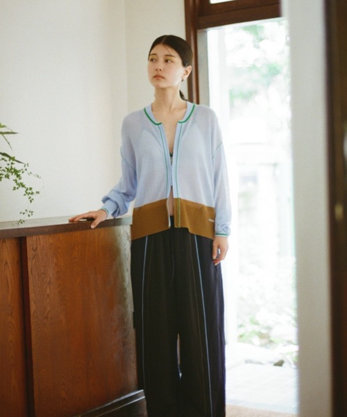 pamm トップス PAMM ニット セーター see-through zip tops レディース
