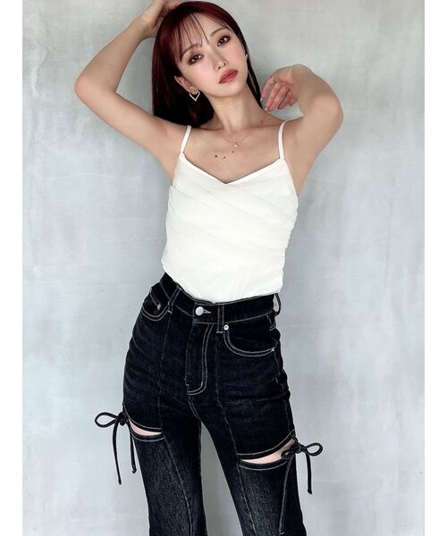 RESEXXY（リゼクシー） tシャツ チュールドッキングアンサンブル